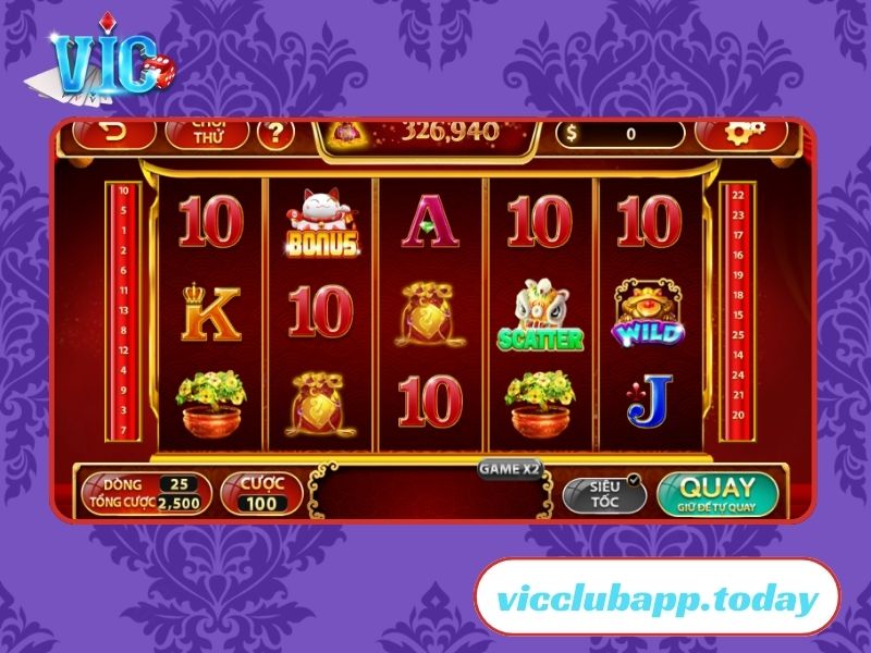 Giao diện chính của game tại Vic Club